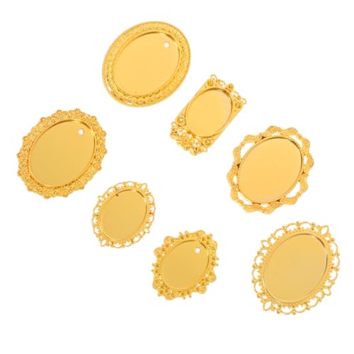 KONTONTY 7 Stück Teiliges Miniatur Barock Oval Bilderrahmen aus Langlebigem Metall in Gold für Puppenhaus Dekoration DIY Fotohalter Kompakt und Kunstvoll für Kreative Bastelprojekte KONTONTY 7 Stück Teiliges Miniatur Barock Oval Bilderrahmen aus Langlebigem Metall in Gold für Puppenhaus Dekoration DIY Fotohalter Kompakt und Kunstvoll für Kreative Bastelprojekte von KONTONTY