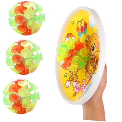 KONTONTY 7 Stück Teiliges Saugnapf ball Leuchtende Bunte Bounce bälle mit Saugnäpfen Interaktives Partyspielzeug für Jungen und Mädchen Sicher Ab Jahren Stressabbauend und Haftstark KONTONTY 7 Stück Teiliges Saugnapf ball Leuchtende Bunte Bounce bälle mit Saugnäpfen Interaktives Partyspielzeug für Jungen und Mädchen Sicher Ab Jahren Stressabbauend und Haftstark von KONTONTY