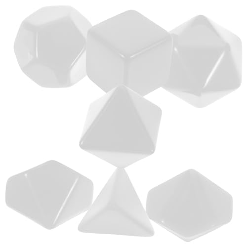KONTONTY 7 Stück Teiliges Set Leere Würfel für DIY Multi Seitige Blanko Würfel für Bastelprojekte Frühkindliche Bildung und Kreative Spiele Tragbar und Praktisch KONTONTY 7 Stück Teiliges Set Leere Würfel für DIY Multi Seitige Blanko Würfel für Bastelprojekte Frühkindliche Bildung und Kreative Spiele Tragbar und Praktisch von KONTONTY