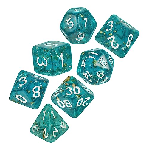 KONTONTY Lustige Würfelspiel-Requisiten 7-teilige Mehrseitige Acrylwürfel Für Party-brettspiele von KONTONTY