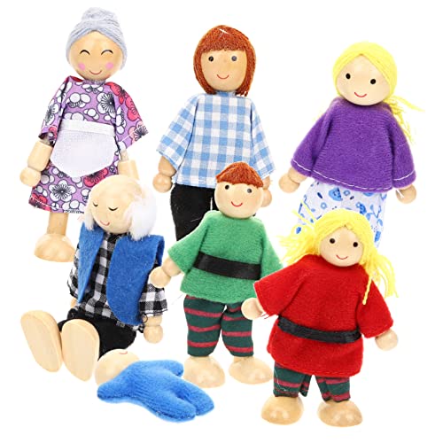 KONTONTY Spielzeug Puppen Set 7 Teiliges Puppenhaus Familien Set Aus Bewegliche Figuren Für Realistische Puppen Ideales Für Kreatives Rollenspiel Und Fantasievolles Goki Puppenhaus KONTONTY Spielzeug Puppen Set 7 Teiliges Puppenhaus Familien Set Aus Bewegliche Figuren Für Realistische Puppen Ideales Für Kreatives Rollenspiel Und Fantasievolles Goki Puppenhaus von KONTONTY