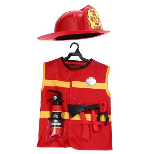 KONTONTY 7-teiliges Set Feuerwehrkostüme Für Cosplay-kostüm Für Feuerwehrmann-Outfit Für Kleidung Für Kinderrollenspiele Feuerwehrmann-kostüm Für Oxford-Stoff KONTONTY 7-teiliges Set Feuerwehrkostüme Für Cosplay-kostüm Für Feuerwehrmann-Outfit Für Kleidung Für Kinderrollenspiele Feuerwehrmann-kostüm Für Oxford-Stoff von KONTONTY