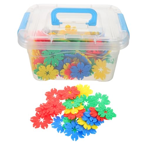 KONTONTY Pädagogisches Stapelspielzeug 70-teiliges Modulares Ineinander Greifendes Baustein-Set Für Kinder von KONTONTY