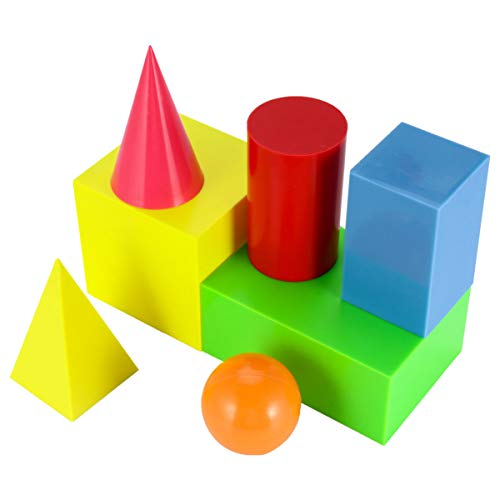 KONTONTY Geometrische Modellbausteine ​​7-TLG. Großes Waffelform-Spielzeug für Kleinkinder Tragbar Pädagogisch Sicher Fähigkeiten Der Kinder von KONTONTY
