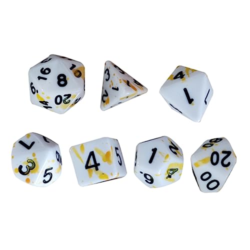 KONTONTY Elegante Würfel Mit Unregelmäßigen Punkten 7-teilig Spielwürfel Für Partys Und Versammlungen von KONTONTY