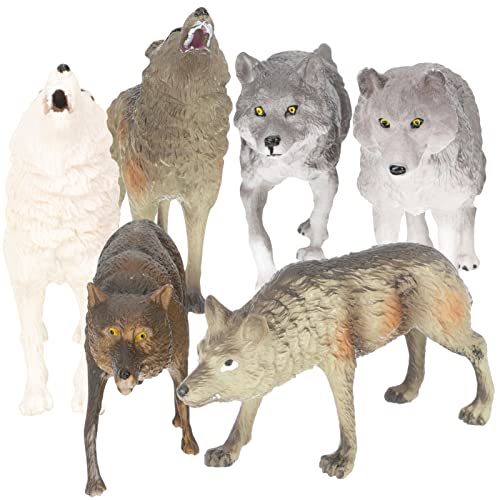 KONTONTY 7st Winterwolfsrudel-Modell Kinderspielzeug Mini- Für Arktische Tiere Modelle Von Tierfiguren Wildes Für Winterspielzeug Für Kindergeschenk Abs KONTONTY 7st Winterwolfsrudel-Modell Kinderspielzeug Mini- Für Arktische Tiere Modelle Von Tierfiguren Wildes Für Winterspielzeug Für Kindergeschenk Abs von KONTONTY