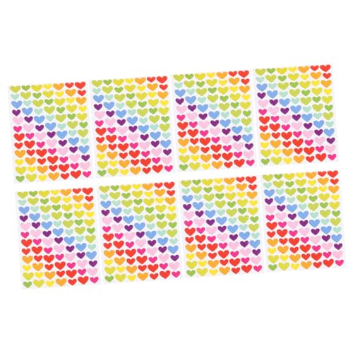 KONTONTY Herz-Aufkleber Zum Aufkleben Aufkleberrolle Herzform Für Basteln Scrapbook Aufkleber Laptop Aufkleber Flaschenaufkleber von KONTONTY