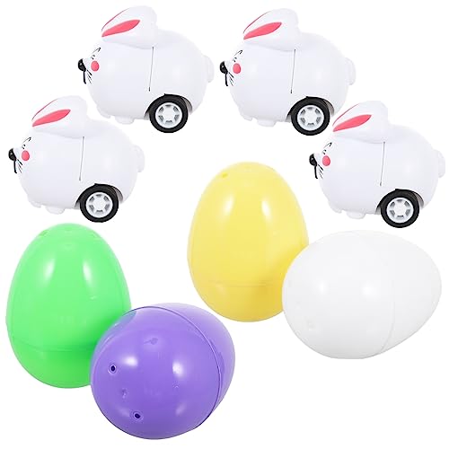 KONTONTY 8 Sets Osterei Kaninchen Autospielzeug Häschenspielzeug Für Kaninchenspielzeug Kinderspielzeug Eierspielzeug Kindereierspielzeug Kleinkindspielzeug Eierspielzeug Für von KONTONTY