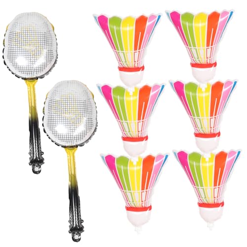 KONTONTY 8 Stück Badmintonschläger-ballon Form Riese Party Aufblasbarer Badminton-ballon Dekorationen Thematisiert Bunt Rosa Badminton-ballons Federball Sport Aluminiumfolie KONTONTY 8 Stück Badmintonschläger-ballon Form Riese Party Aufblasbarer Badminton-ballon Dekorationen Thematisiert Bunt Rosa Badminton-ballons Federball Sport Aluminiumfolie von KONTONTY