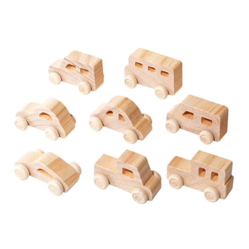 KONTONTY 8 Stück DIY Holzauto Teiliges Unvollendetes Holzspielzeug für Kreative Malerei und Bastelprojekte für Hand Auge Koordination für DIY Freunde KONTONTY 8 Stück DIY Holzauto Teiliges Unvollendetes Holzspielzeug für Kreative Malerei und Bastelprojekte für Hand Auge Koordination für DIY Freunde von KONTONTY