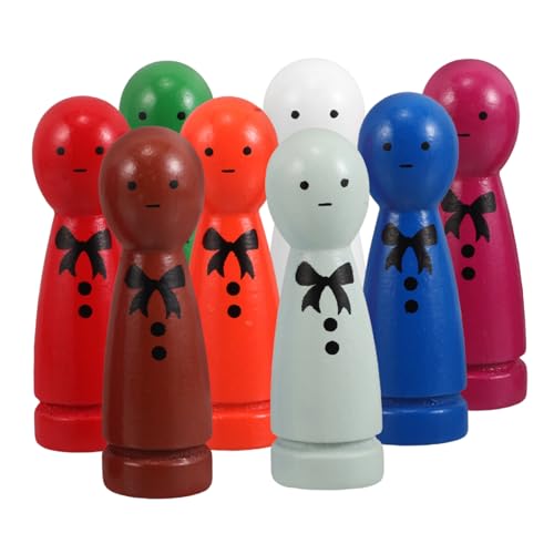 KONTONTY 8 Stück Kinderpädagogikpuppe Für Spielzeugfiguren Für Unfertige Peg -Leute Minipuppen Für Mädchen Puppenhauszubehör Menschenfiguren Aus Holz Holzpuppenrohling Hölzern KONTONTY 8 Stück Kinderpädagogikpuppe Für Spielzeugfiguren Für Unfertige Peg -Leute Minipuppen Für Mädchen Puppenhauszubehör Menschenfiguren Aus Holz Holzpuppenrohling Hölzern von KONTONTY