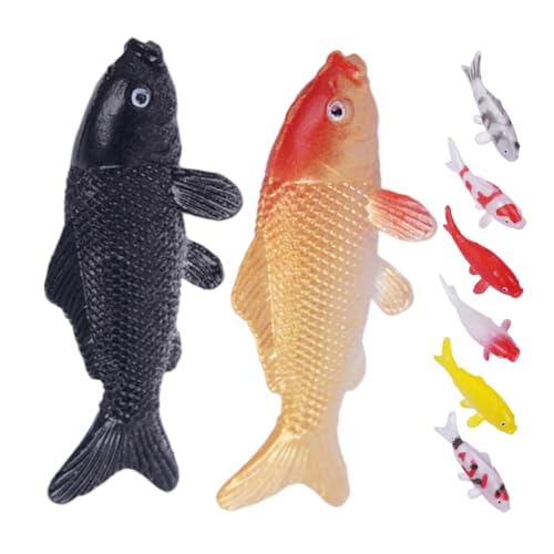 KONTONTY 8 Stück PVC Miniatur koi Fische Kleine Goldfisch Figuren für Aquarium deko Mini Fisch Statue Vielseitige Teich Gartendekoration für DIY miniaturkunst und Fischbecken Landschaft KONTONTY 8 Stück PVC Miniatur koi Fische Kleine Goldfisch Figuren für Aquarium deko Mini Fisch Statue Vielseitige Teich Gartendekoration für DIY miniaturkunst und Fischbecken Landschaft von KONTONTY