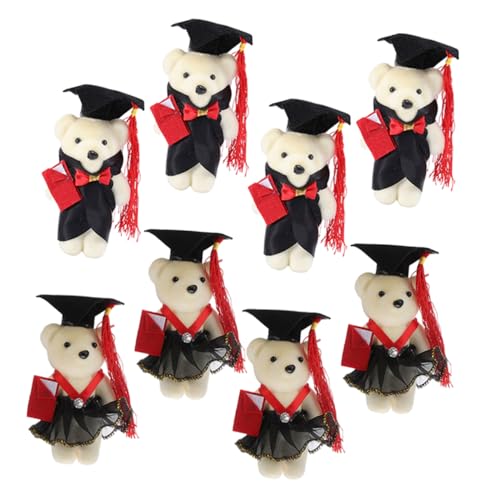 KONTONTY 8 Stück Plüsch-Abschlusspuppen Graduation Bear zum schulabschluss studienabschluss verkleidung Decora deko kleine Bärenpuppe Bärenschmuck für Blumenstrauß Schaum KONTONTY 8 Stück Plüsch-Abschlusspuppen Graduation Bear zum schulabschluss studienabschluss verkleidung Decora deko kleine Bärenpuppe Bärenschmuck für Blumenstrauß Schaum von KONTONTY