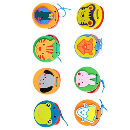 KONTONTY 8 Stück Teiliges Holz Kastagnetten Tier für Kleinkinder Pädagogisches Musikinstrument für Vorschulkinder Kreativität und Eltern Junge Mädchen Interaktion KONTONTY 8 Stück Teiliges Holz Kastagnetten Tier für Kleinkinder Pädagogisches Musikinstrument für Vorschulkinder Kreativität und Eltern Junge Mädchen Interaktion von KONTONTY