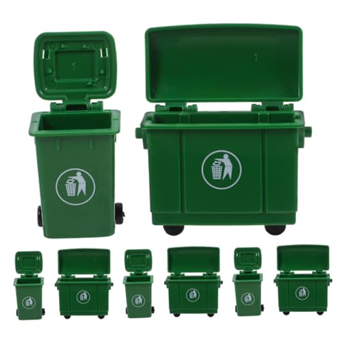 KONTONTY 8 Stück Teiliges Miniatur Mülltonnen mit Deckel für Puppenhaus Realistische Mini Abfallbehälter Fein Detaillierte Puppenhaus Möbel Aufbewahrungszubehör für Mini Häuser und KONTONTY 8 Stück Teiliges Miniatur Mülltonnen mit Deckel für Puppenhaus Realistische Mini Abfallbehälter Fein Detaillierte Puppenhaus Möbel Aufbewahrungszubehör für Mini Häuser und von KONTONTY