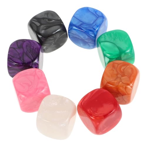 KONTONTY 8 Stück Würfel -Spielzeugzubehör Kinderspiele quadratische Blöcke zum Basteln Mini-Würfel Leere Würfel farbige Würfel Leere Blöcke Geschichtenwürfel Acryl KONTONTY 8 Stück Würfel -Spielzeugzubehör Kinderspiele quadratische Blöcke zum Basteln Mini-Würfel Leere Würfel farbige Würfel Leere Blöcke Geschichtenwürfel Acryl von KONTONTY