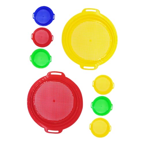 KONTONTY 8-Teiliges Set Gefälligkeiten für Strandpartys kleines Sieb Sandsieb für Strand Sandspielzeug in Loser Schüttung Sandsieb-Set Sandsieb für den Strand Plastik KONTONTY 8-Teiliges Set Gefälligkeiten für Strandpartys kleines Sieb Sandsieb für Strand Sandspielzeug in Loser Schüttung Sandsieb-Set Sandsieb für den Strand Plastik von KONTONTY