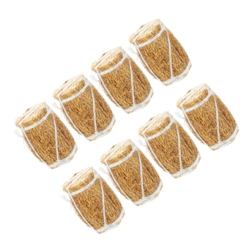 KONTONTY 8St Puppenhaus-Strohbeutel Chaps Toy spielzeuge kucheltier heu Miniaturschmuck für Puppenhaus Puppenhauszubehör Mini-Bauernhof- Puppenhaus- Miniballen Holz KONTONTY 8St Puppenhaus-Strohbeutel Chaps Toy spielzeuge kucheltier heu Miniaturschmuck für Puppenhaus Puppenhauszubehör Mini-Bauernhof- Puppenhaus- Miniballen Holz von KONTONTY