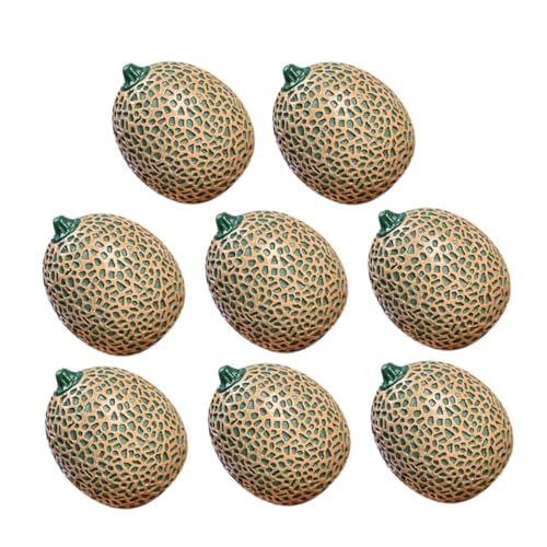 KONTONTY Streiche Spielzeug 8 Stücke Realistische Melone Harz Handwerk Lebensechte Cantaloupe Modell Für Mädchen KONTONTY Streiche Spielzeug 8 Stücke Realistische Melone Harz Handwerk Lebensechte Cantaloupe Modell Für Mädchen von KONTONTY