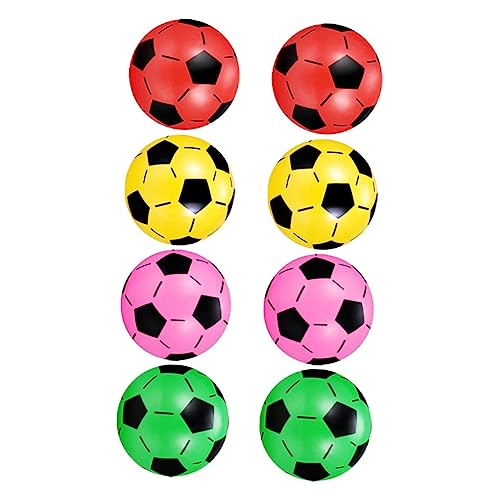 KONTONTY 8Stücke Fußballbälle Aufblasbare Sportspielzeuge Für Outdoor Aktivitäten Und Langlebig Spiele Im Freien Für Jungen von KONTONTY