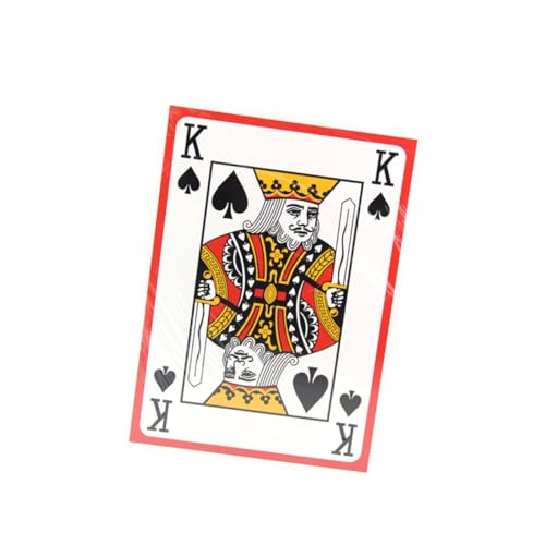 KONTONTY 9 Brettspiel-Poker Pokerkarten professionell A4 großer Schürhaken A Großformat Spielkarten Tischspielkarten Kartenspielen Pokerkarte aus Papier Kartenspiel Spielen extra groß Weiß von KONTONTY