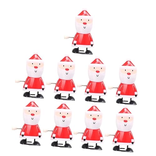 KONTONTY 9 Stück Teiliges Aufziehspielzeug Weihnachtsmann Rentier mit Lustiges für Weihnachtsstrumpf Füller ohne Batterie Weihnachtsdekoration Tischdeko von KONTONTY