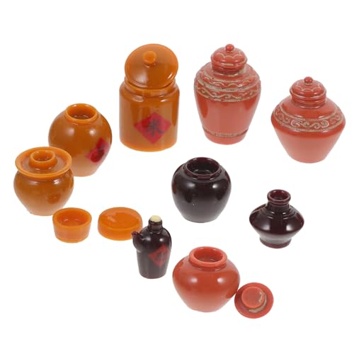 KONTONTY 9 Stück Teiliges Miniaturglas für Puppenhäuser Kreative Dekoration für DIY Landschaften und Miniatur Projekte für Puppenhaus Zubehör und Wohnaccessoires KONTONTY 9 Stück Teiliges Miniaturglas für Puppenhäuser Kreative Dekoration für DIY Landschaften und Miniatur Projekte für Puppenhaus Zubehör und Wohnaccessoires von KONTONTY
