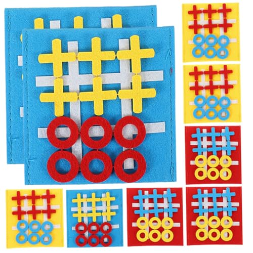 KONTONTY 9 Stück Teiliges Toe Spiel für Weiches Filzspielbrett in Farben Tragbares Lernspielzeug Problemlösung und Strategischem Kinderspielzeug KONTONTY 9 Stück Teiliges Toe Spiel für Weiches Filzspielbrett in Farben Tragbares Lernspielzeug Problemlösung und Strategischem Kinderspielzeug von KONTONTY