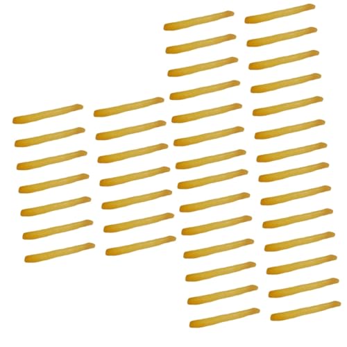KONTONTY 90 Stück Simulations Pommes Frites Modell Restaurant Ausstellungs Requisiten Simulations Lebensmittel Spiel Lebensmittel Modell Kochspiel Gefälschtes Lebensmittel Modell von KONTONTY