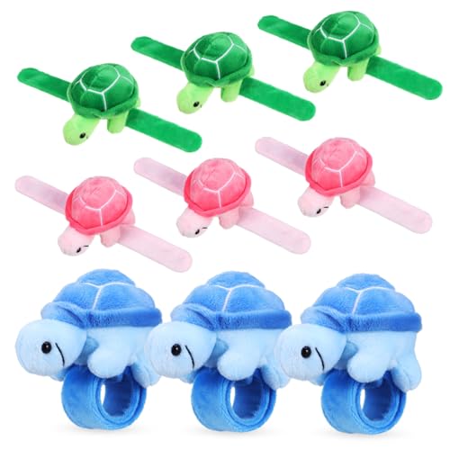 KONTONTY 9er Packung Plüsch-schildkröten-schlagarmbänder Stofftier-armbänder Für Kinder Mit Druckknöpfen Süße Schildkröten-umarmer Zum Spielen KONTONTY 9er Packung Plüsch-schildkröten-schlagarmbänder Stofftier-armbänder Für Kinder Mit Druckknöpfen Süße Schildkröten-umarmer Zum Spielen von KONTONTY