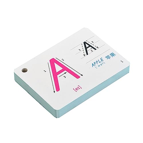KONTONTY ABC Lernkarten für Buchstaben Flashkarten zur Frühen Bildung für Vorschulkinder und Schreibfähigkeiten von KONTONTY