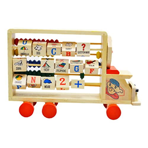 KONTONTY Holz-abakus-lernspielzeug Für Kinder Mit Bunt Perlen Rechenhilfe Kinderspielzeug Für Mathe-übung KONTONTY Holz-abakus-lernspielzeug Für Kinder Mit Bunt Perlen Rechenhilfe Kinderspielzeug Für Mathe-übung von KONTONTY