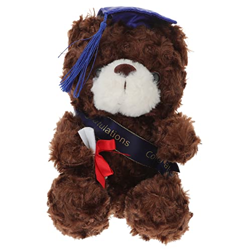 KONTONTY Abschluss Plüschbär mit Doktorhut Kuscheltier für Abschlussfeier Dekoration Süßes für Jungen Erinnerungsstück zur Graduierung mit Blauer Mütze KONTONTY Abschluss Plüschbär mit Doktorhut Kuscheltier für Abschlussfeier Dekoration Süßes für Jungen Erinnerungsstück zur Graduierung mit Blauer Mütze von KONTONTY