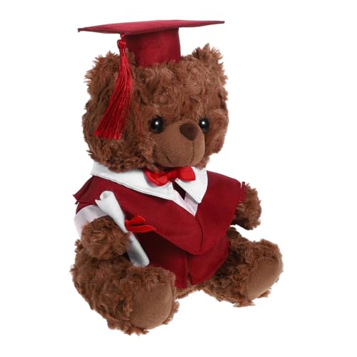 KONTONTY Abschlussbär Plüschspielzeug im Doktoroutfit Süßes Kuscheltier für Jungen und zur Graduierung Weiche und Bequeme Füllung Perfektes zur Abschlussfeier KONTONTY Abschlussbär Plüschspielzeug im Doktoroutfit Süßes Kuscheltier für Jungen und zur Graduierung Weiche und Bequeme Füllung Perfektes zur Abschlussfeier von KONTONTY