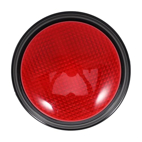 KONTONTY Alarmton Knopf mit Licht und Sound Party Scherzartikel für Wettbewerbe Reaktionsschneller Spiel Button Roter Party Prank Button für Büro und Geburtstagsfeier von KONTONTY