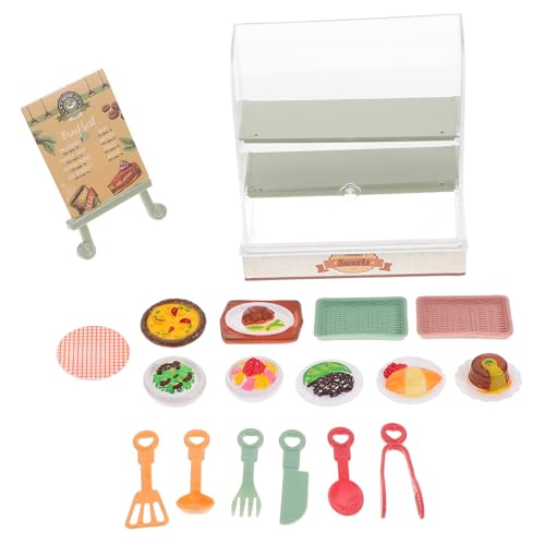 KONTONTY Arbeitsplatte Für Eine Bäckerei-vitrine Miniatur Winzig Creme Puppe Klein Süßigkeiten-Display Cookie Vitrine Speisenwärmer Für Partybuffet Brot Vitrine Plastik KONTONTY Arbeitsplatte Für Eine Bäckerei-vitrine Miniatur Winzig Creme Puppe Klein Süßigkeiten-Display Cookie Vitrine Speisenwärmer Für Partybuffet Brot Vitrine Plastik von KONTONTY