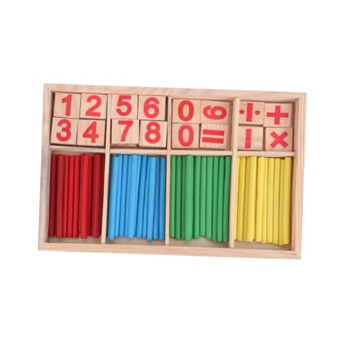 KONTONTY Arithmetikspielzeug für Montessori Zahlenstäbe Pädagogisches Lernspielzeug zur Zahlen und Mengenverständnisförderung Sicher und Praktisch für Vorschule und Kindergarten von KONTONTY
