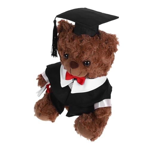 KONTONTY Arztanzugbär Puppe Abschlusssaison Runde Bär Abschlussbär Puppe Junggesellenbär Mini-Abschluss-Stoffbären Funktionsgestopfter Tierabschluss Grad Bär Bärentierpuppen Plüsch Schwarz KONTONTY Arztanzugbär Puppe Abschlusssaison Runde Bär Abschlussbär Puppe Junggesellenbär Mini-Abschluss-Stoffbären Funktionsgestopfter Tierabschluss Grad Bär Bärentierpuppen Plüsch Schwarz von KONTONTY