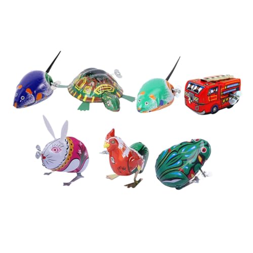 KONTONTY Aufziehbares Spielzeug Aus Metall Vintage-Design Für Kinder Klassisches Uhrwerkspielzeug Fördert Feinmotorik Und Koordination Lustiges Geschenkidee von KONTONTY