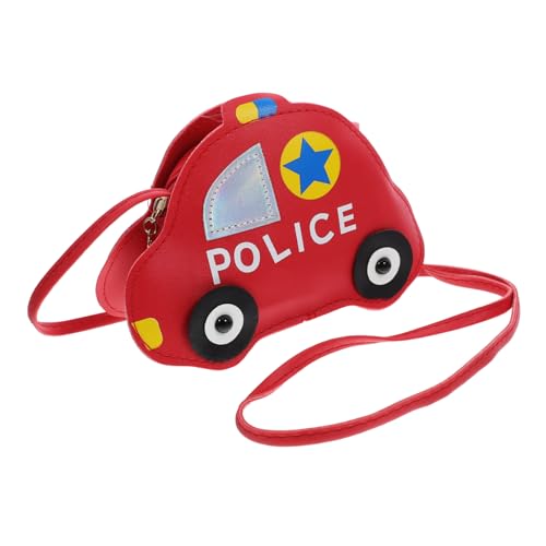 KONTONTY Auto Umhängetasche Rot Leichte Crossbody Bag mit Einfachem Stauraum Modische Schultertasche für Mädchen als Spielzeugtasche und Langlebig und Tragbar für Alltag und Party von KONTONTY