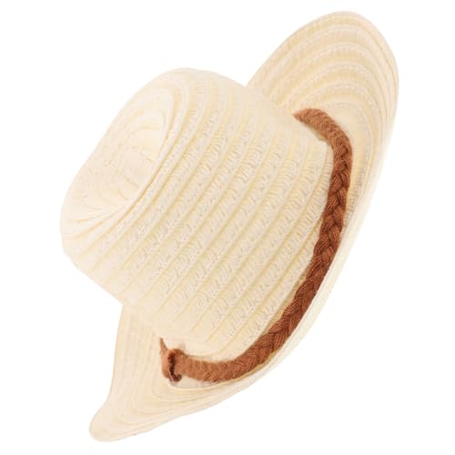 KONTONTY BABYSTELLAR HAT Accessoires Mini-Hut-DIY-Requisite kleine Hüte zum Basteln gewebte Mützen Puppenmütze selber Machen Foto -Prop -Zubehör gewebter Hut Stroh Khaki KONTONTY BABYSTELLAR HAT Accessoires Mini-Hut-DIY-Requisite kleine Hüte zum Basteln gewebte Mützen Puppenmütze selber Machen Foto -Prop -Zubehör gewebter Hut Stroh Khaki von KONTONTY
