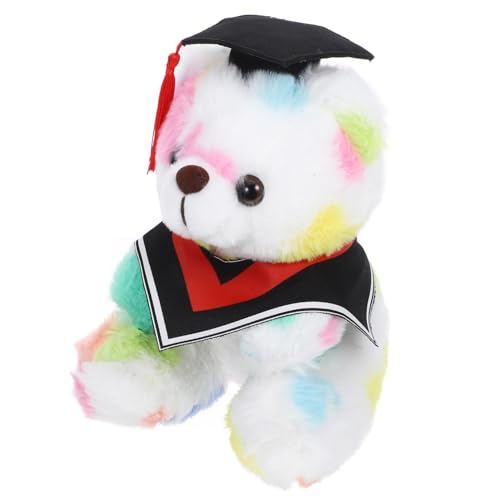 KONTONTY Bachelor-Abschlusspuppe für plüschbär lustiges Langlebiges Kleinkinder tragen Puppenornament PP Baumwolle rot von KONTONTY