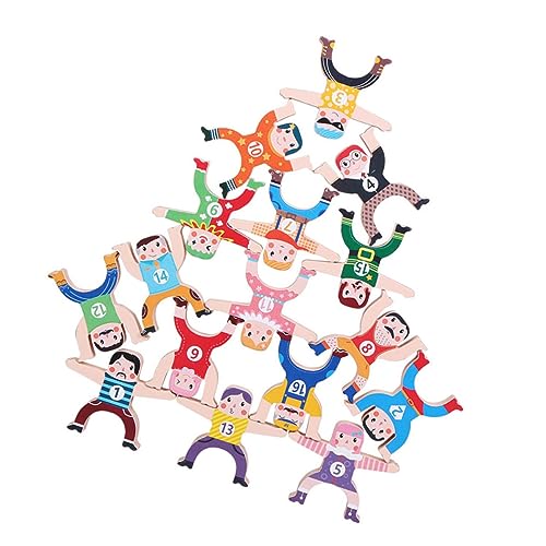 KONTONTY Balancespiel Holz Bauklötze Montessori Stapelspielzeug für Jungen und Mädchen Fördert Gleichgewicht Hand Auge Koordination Kreativität und Kognitive Fähigkeiten rutschfest KONTONTY Balancespiel Holz Bauklötze Montessori Stapelspielzeug für Jungen und Mädchen Fördert Gleichgewicht Hand Auge Koordination Kreativität und Kognitive Fähigkeiten rutschfest von KONTONTY