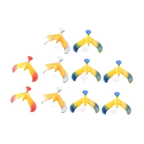 KONTONTY Balancierender Vogel-fingerspielzeug-Set 10-teilig Balance-Vogel-Spielzeug Adler Kinder Lernspielzeug Für Jungen Zufällige Farbe von KONTONTY