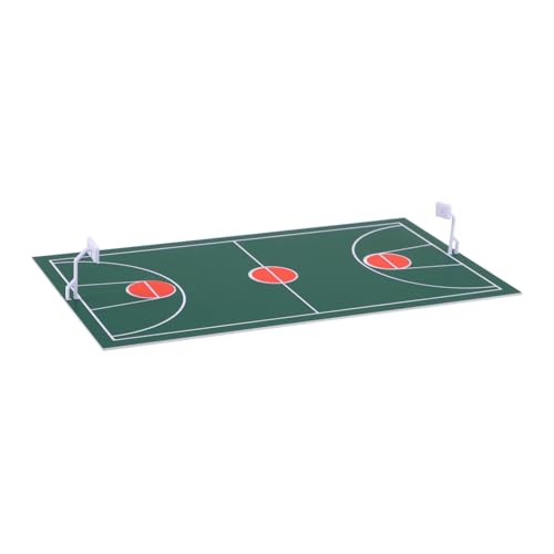 KONTONTY Miniatur Basketballplatz Für Sandtisch Und Hochrealistische Dekoration Für Schreibtisch Und Kleine Räume von KONTONTY