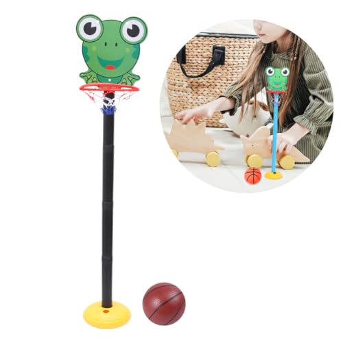 KONTONTY Basketballspielzeug Set Cartoon Basketballkorb mit Hebefunktion für Drinnen und Draußen Sportspielzeug für Jungen und Leicht und Sicher KONTONTY Basketballspielzeug Set Cartoon Basketballkorb mit Hebefunktion für Drinnen und Draußen Sportspielzeug für Jungen und Leicht und Sicher von KONTONTY