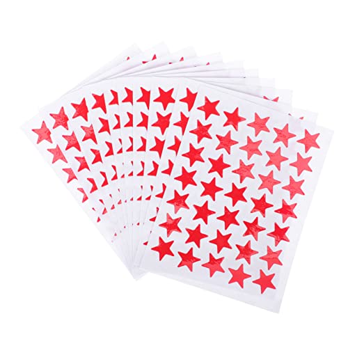 KONTONTY Belohnungsstern-Aufkleber Kinderaufkleber 1 5 cm Aufkleber Stern-Aufkleber Etikett Selbstklebende Aufkleber Für Dekorationen von KONTONTY