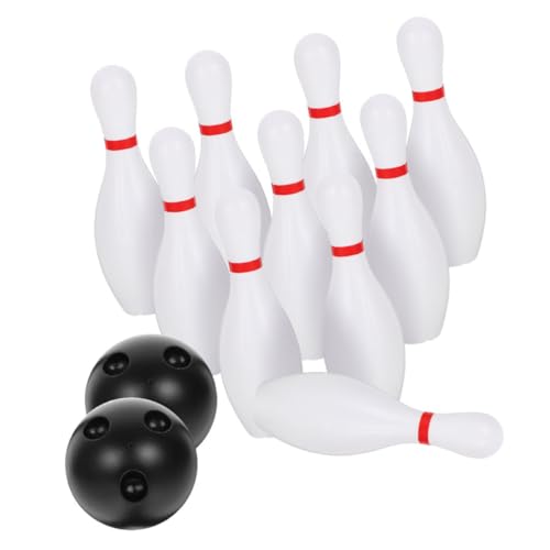 KONTONTY Bowling Set für Pins und Bowlingbälle Indoor und Outdoor Fördert Motorik und Soziale Interaktion für Kindergarten und Freizeitaktivitäten von KONTONTY