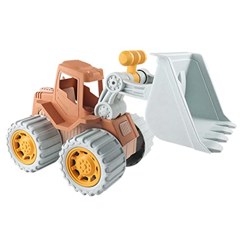 KONTONTY Bulldozer Robustes Fahrzeug für Strand und Bauprojekte für Kleinkinder mit Realistischen Funktionen und Sicherem Material Fördert Kreativität und Kommunikation von KONTONTY