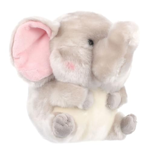 KONTONTY Cartoonpuppe Kuscheliges Stofftier Plüschtier Ausgestopftes Tierspielzeug Plüsch-elefantenpuppe Gefüllte Elefantenfigur Cartoon Plüschspielzeug Tierpuppe Grau Pp Baumwolle KONTONTY Cartoonpuppe Kuscheliges Stofftier Plüschtier Ausgestopftes Tierspielzeug Plüsch-elefantenpuppe Gefüllte Elefantenfigur Cartoon Plüschspielzeug Tierpuppe Grau Pp Baumwolle von KONTONTY
